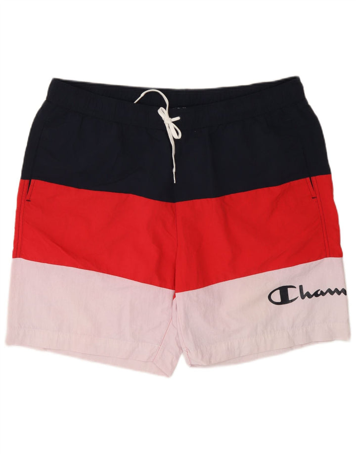 Champion Herren Badeshorts 2XL Marineblau Colourblock Polyester