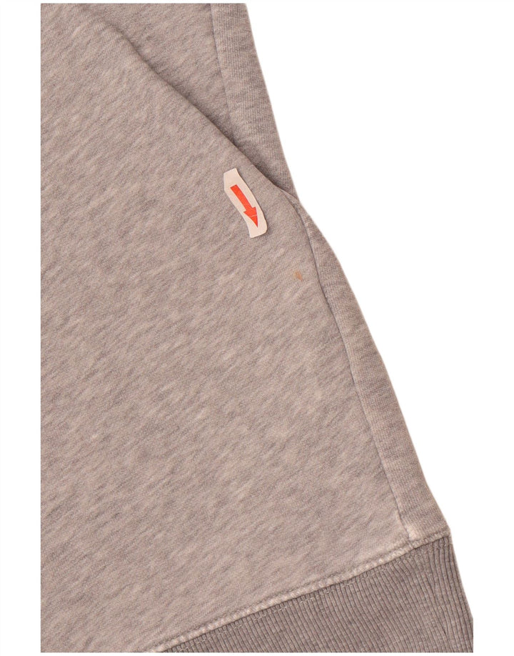Gant Herren-Sweatshirt mit Grafik, groß, grau gesprenkelte Baumwolle