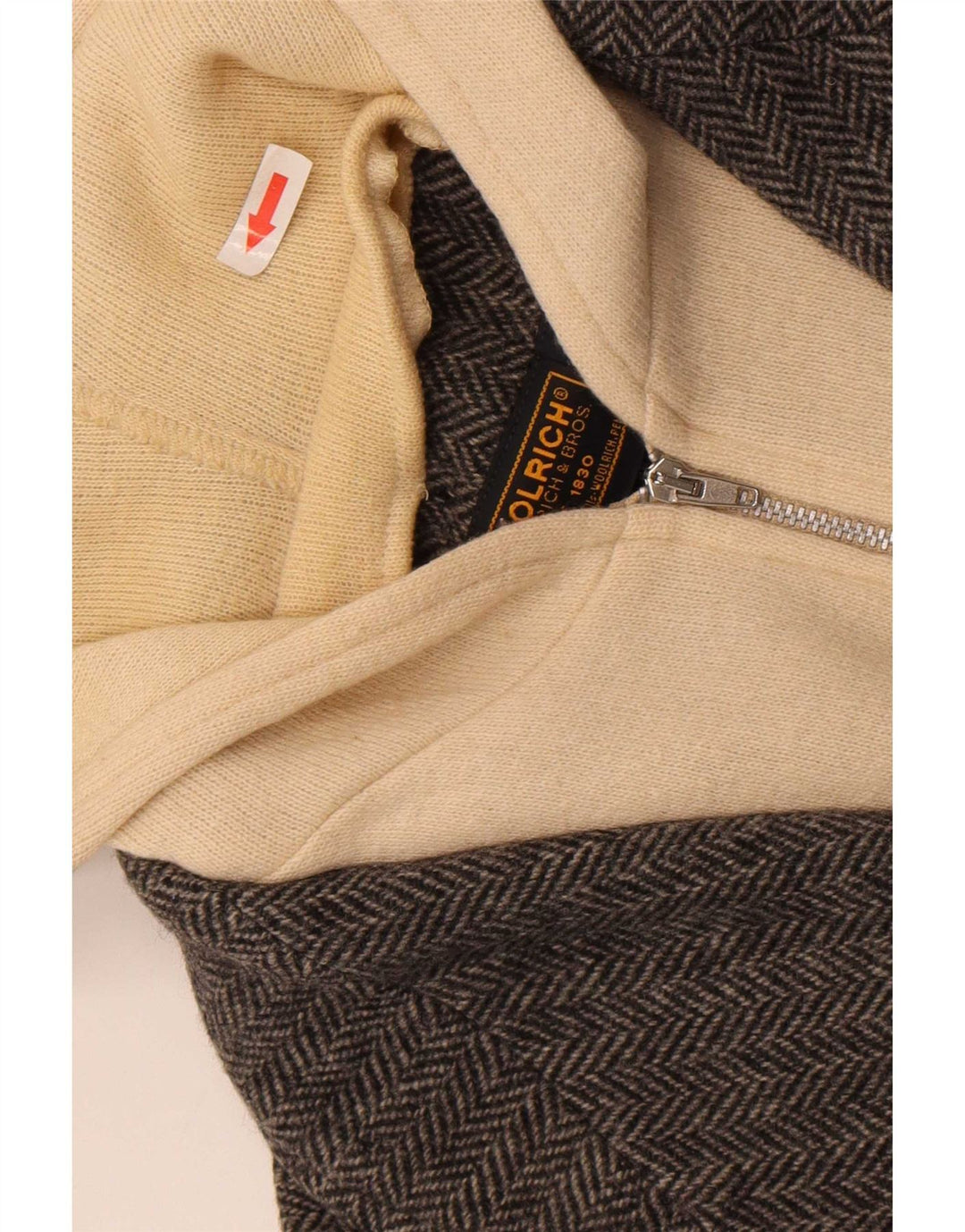Rich Damen-Blazer mit 1 Knopf und Kapuze, Gr. 10, Größe S, Grau, Fischgrätenmuster