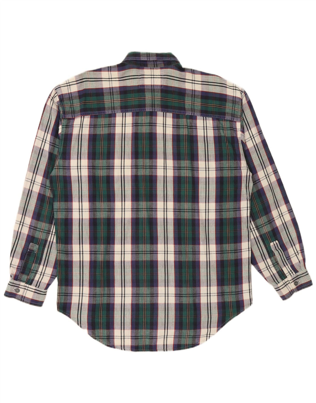 LEVI'S Mens Flannel Shirt Medium Green Check Cotton