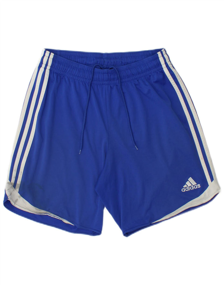 ADIDAS Mens Sport Shorts Medium Blue Colourblock Polyester