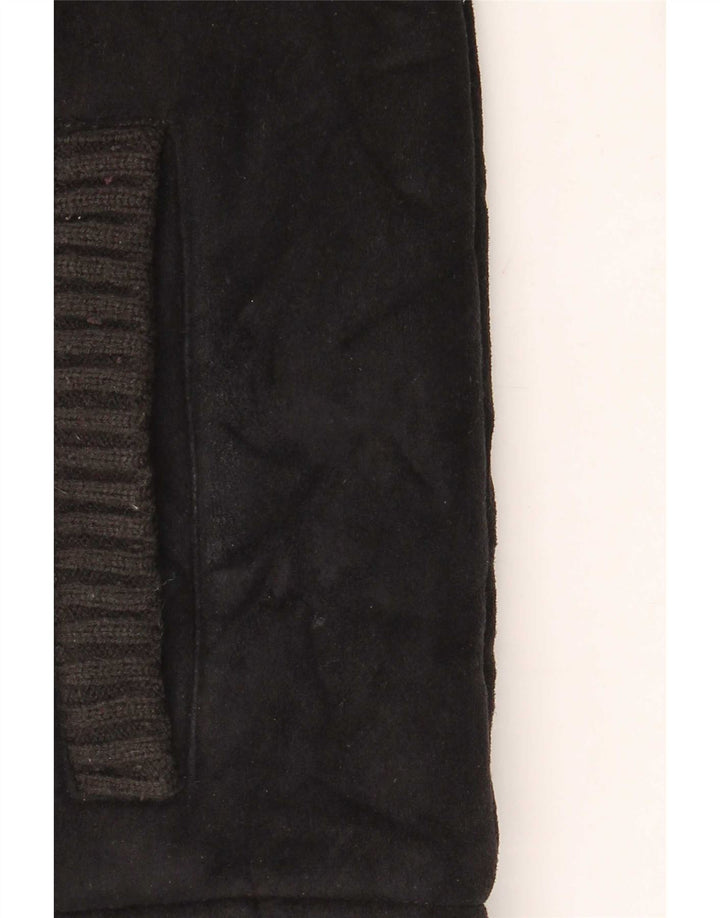 Marks & Spencer Herren Sherpa Fleece Jacke UK 40 Large Schwarz Polyester