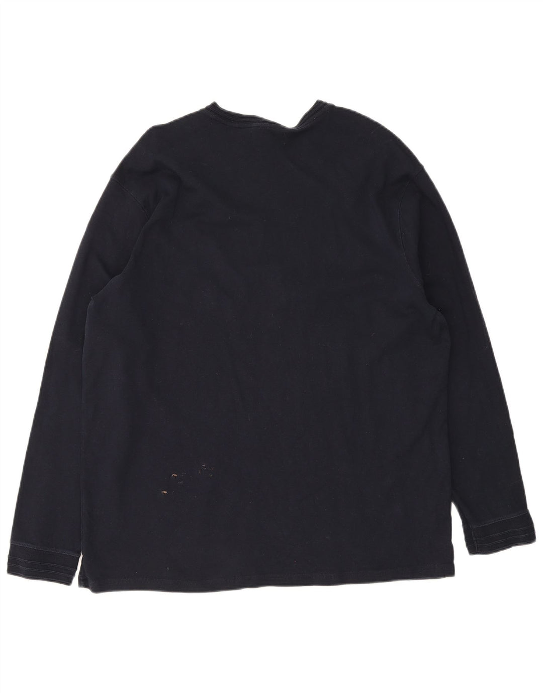 Marks & Spencer Herren Blue Harbor Top Langarm XL Marineblau Baumwolle