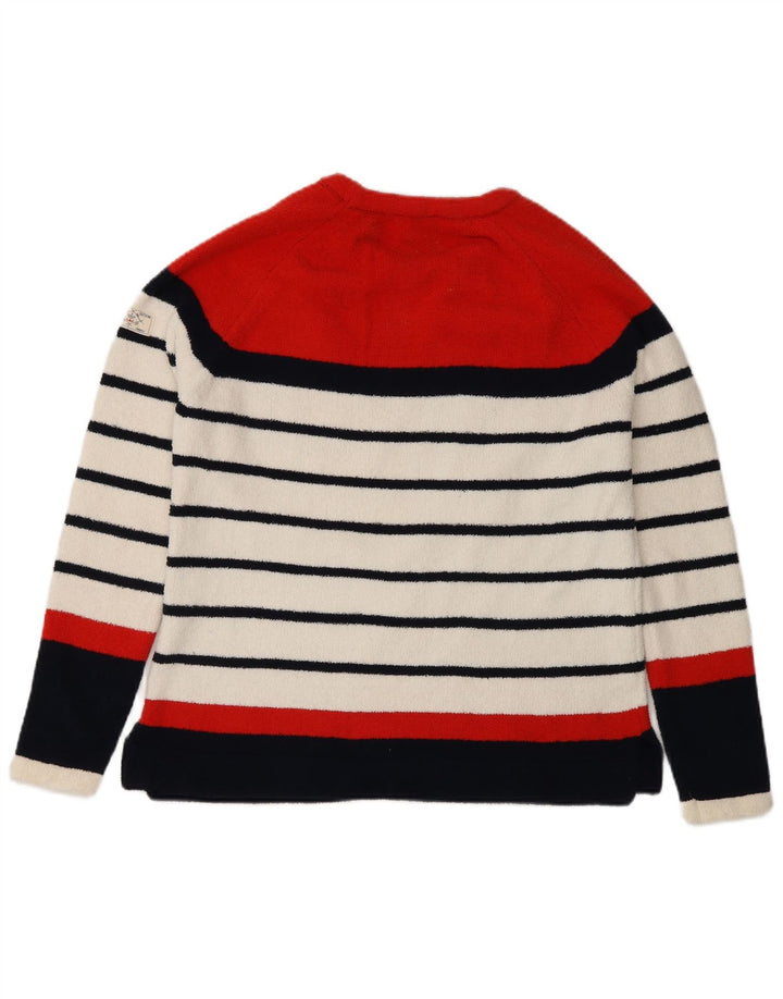 Joules Damen-Pullover mit U-Boot-Ausschnitt, Gr. 8, klein, mehrfarbig gestreift