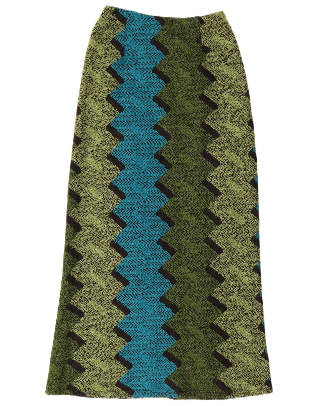Simone Damen Maxirock W30 Medium Mehrfarbige Chevron-Wolle