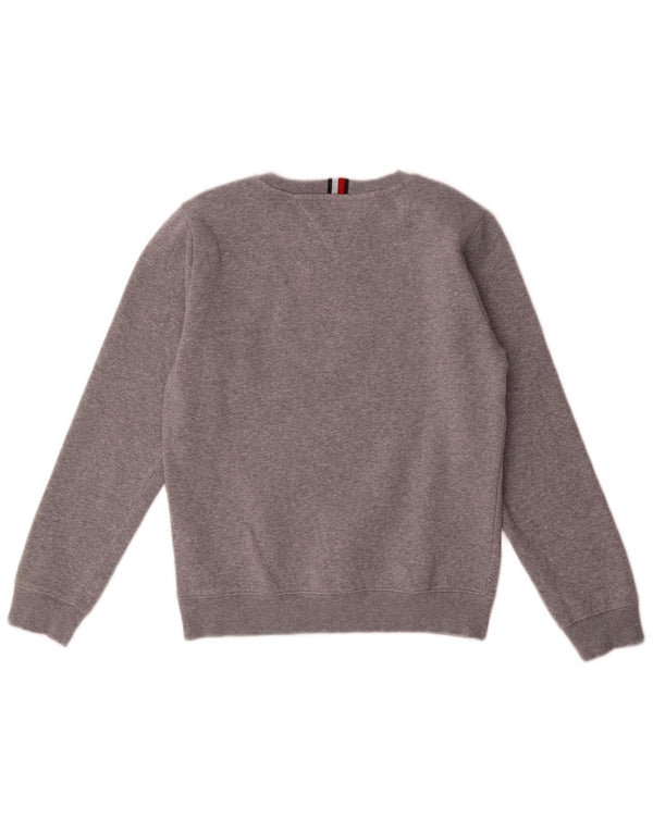 Tommy Hilfiger Jungen-Sweatshirt mit Grafik, 11–12 Jahre, graue Baumwolle