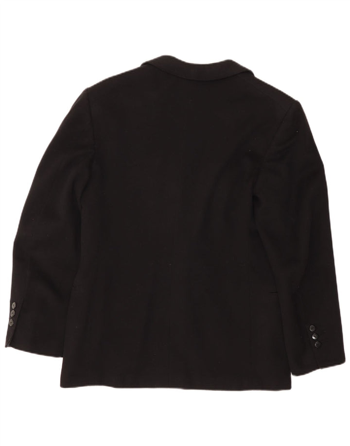 Vintage Herren 1 Knopf Blazer Jacke UK 36 Small Schwarz