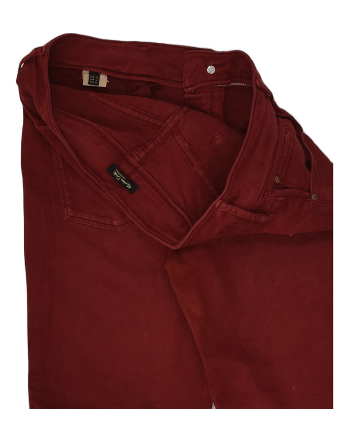 MASSIMO DUTTI Womens Skinny Jeans US 6 Medium W30 L28 Red Cotton | Vintage Massimo Dutti | Thrift | Second-Hand Massimo Dutti | Used Clothing | Messina Hembry 