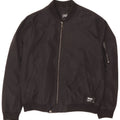 Zara Herren Bomberjacke UK 40 Large Schwarz Polyester