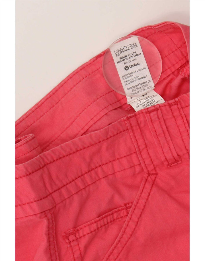 Marks & Spencer Damen Cargorock UK 12 Medium W32 Rosa Baumwolle