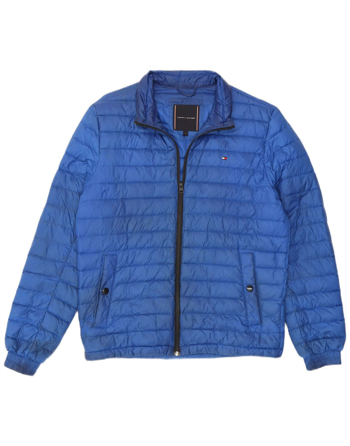Tommy Hilfiger Herren Wattierte Jacke UK 36 Small Blau Polyamid