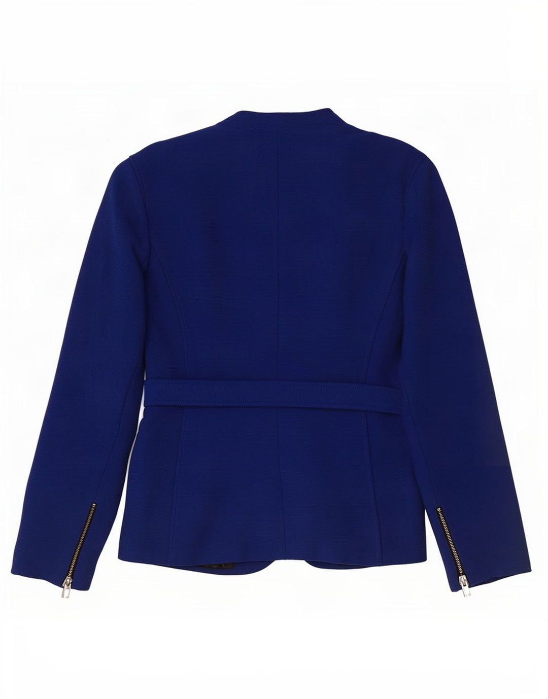 Zara Damen 1-Knopf-Blazerjacke UK 16 Große blaue Viskose
