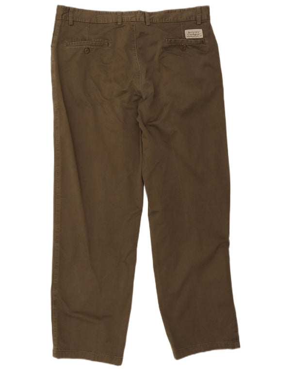 AVIREX Gerade Freizeithose für Herren, W38, L30, Khaki, Baumwolle