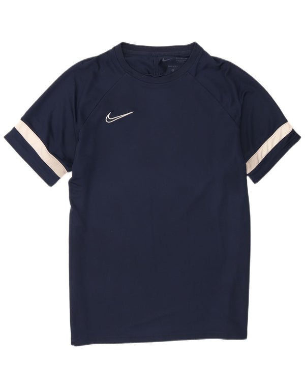 Nike Herren Dri Fit T-Shirt Top XL Marineblau Farbblock