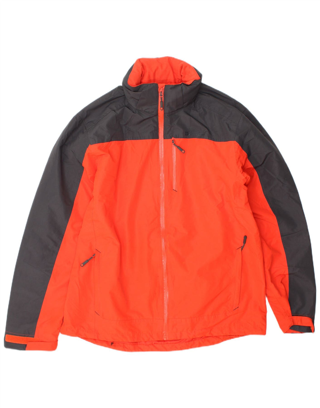 MOUNTAIN WAREHOUSE Herren-Regenjacke mit Kapuze, UK 40, Größe L, Orange, Farbblock
