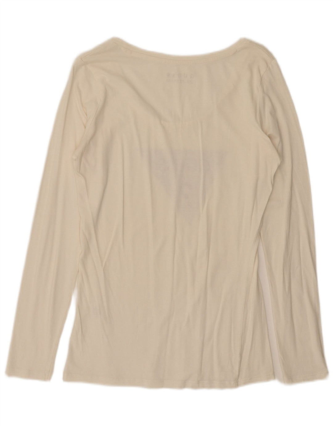 Guess Damen Graphic Top Langarm UK 12 Medium Off White