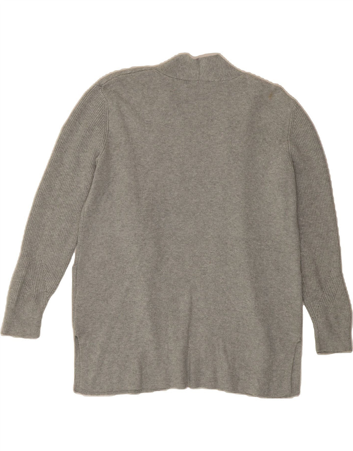 MARKS & SPENCER Womens Open Cardigan Sweater UK 14 Large Grey Viscose Vintage Marks & Spencer and Second-Hand Marks & Spencer from Messina Hembry 