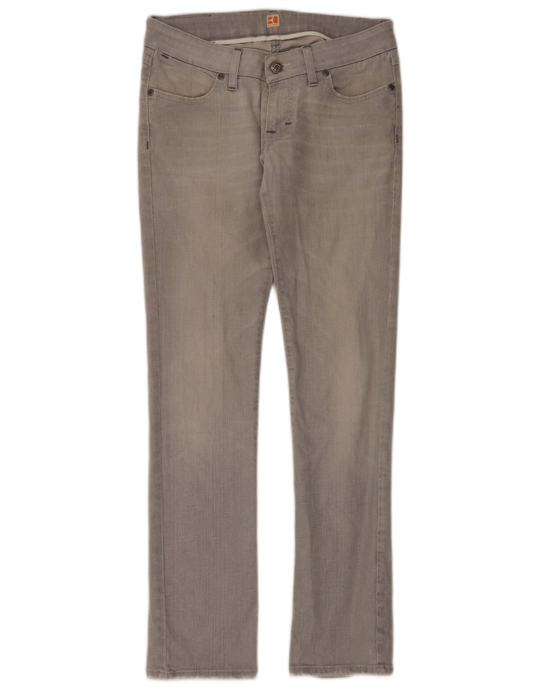 Hugo Boss Damen Slim Jeans W28 L32 Graue Baumwolle