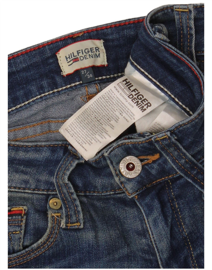 Tommy Hilfiger Damen Slim Jeans W27 L30 Blaue Baumwolle