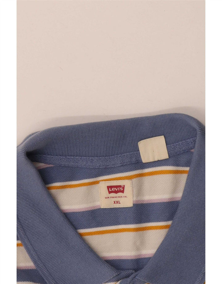 Levi's Herren Poloshirt 2XL Blau gestreift