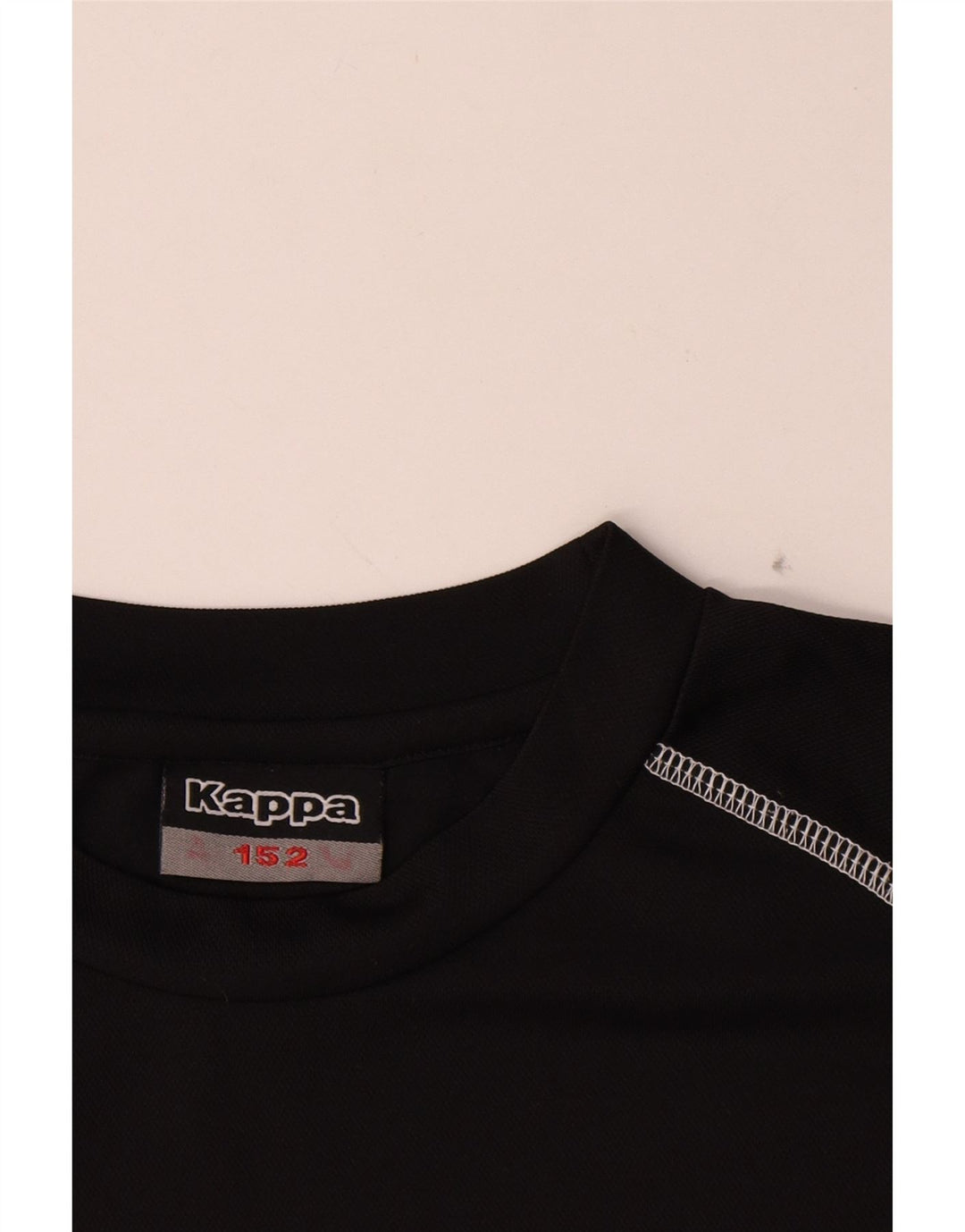 Kappa Jungen-T-Shirt mit Grafik, 11–12 Jahre, schwarzes Polyester