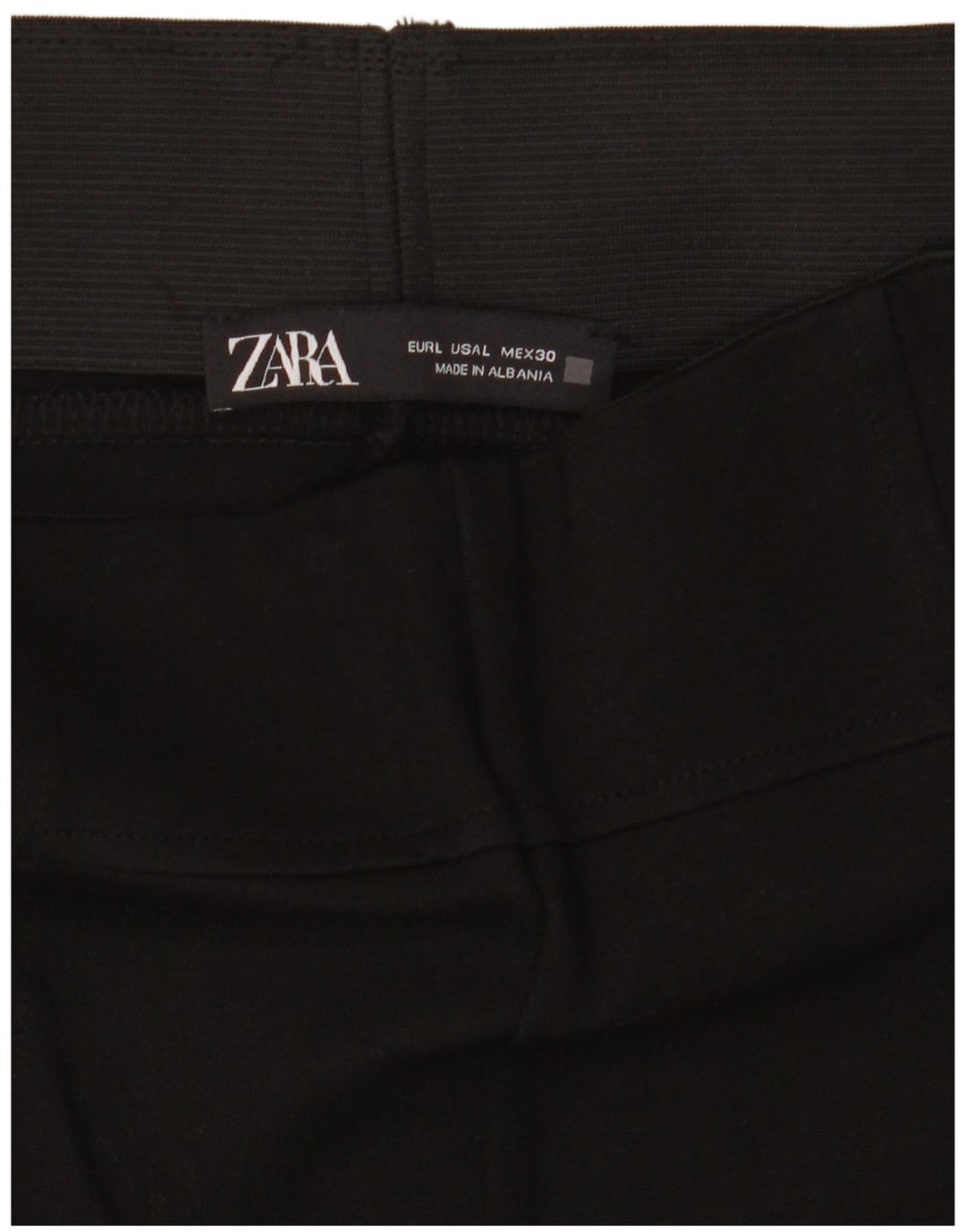 ZARA Damen Slim Chino-Hose W34 L28 Schwarz