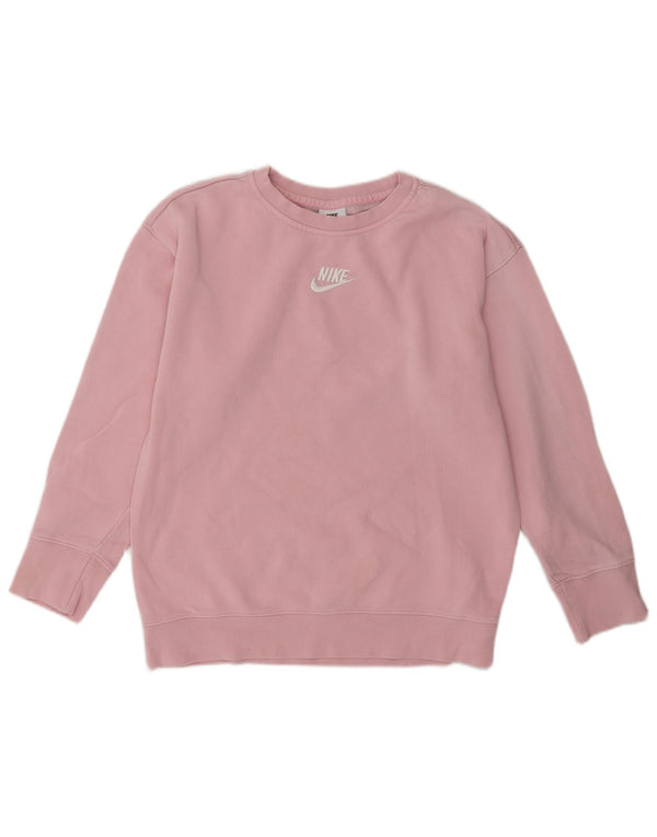 Nike Mädchen-Sweatshirt-Pullover, 12–13 Jahre, groß, rosa, Baumwolle