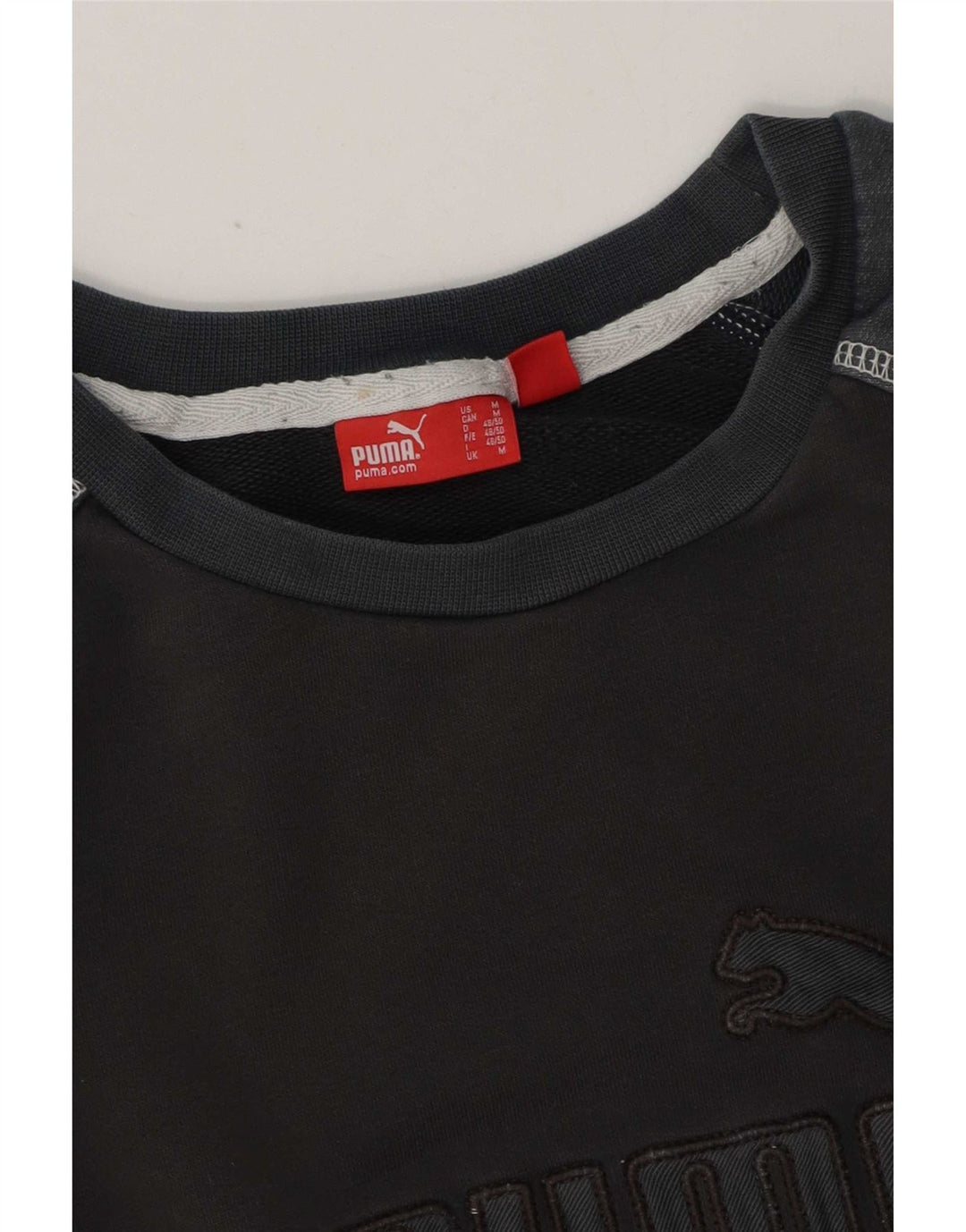 Puma Herren-Sweatshirt mit Grafik, mittelgroß, Marineblau, Farbblock