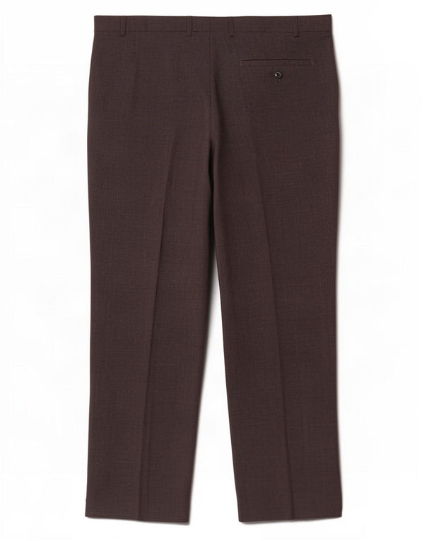 Gerade Herren-Anzughose von Marks & Spencer, W42, L29, Grau mit Hahnentrittmuster