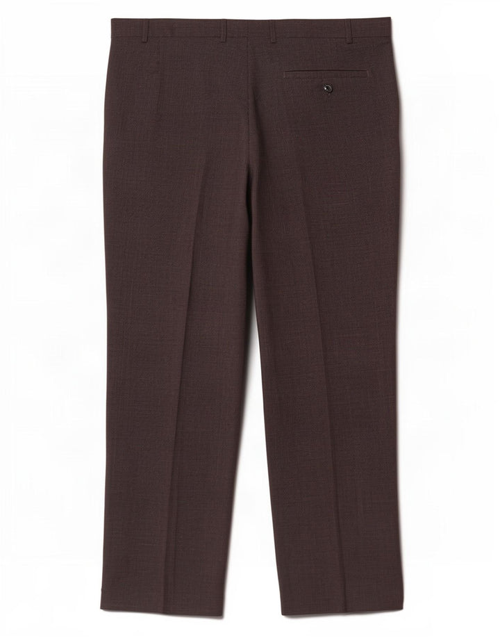 Gerade Herren-Anzughose von Marks & Spencer, W42, L29, Grau mit Hahnentrittmuster