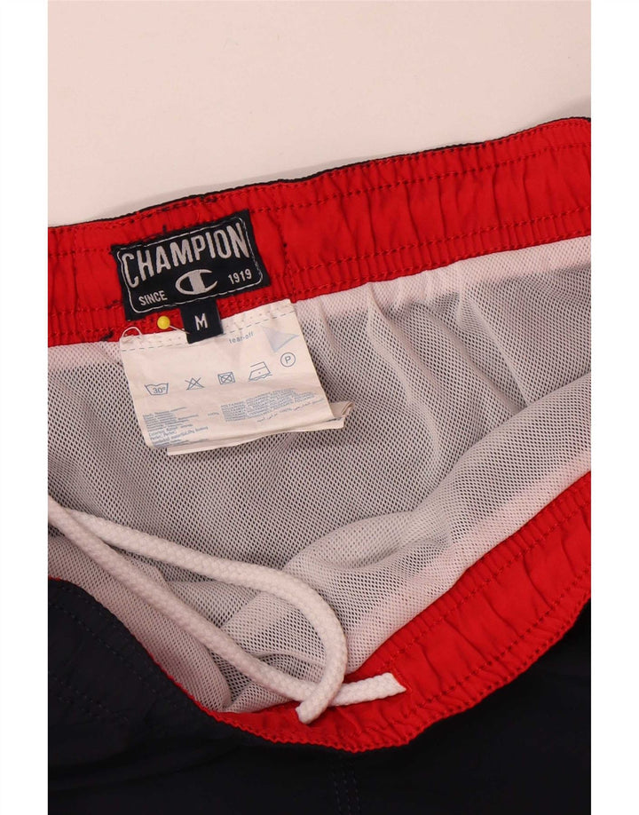 Champion Herren-Badeshorts mit Grafik, mittelgroß, Marineblau, Polyester
