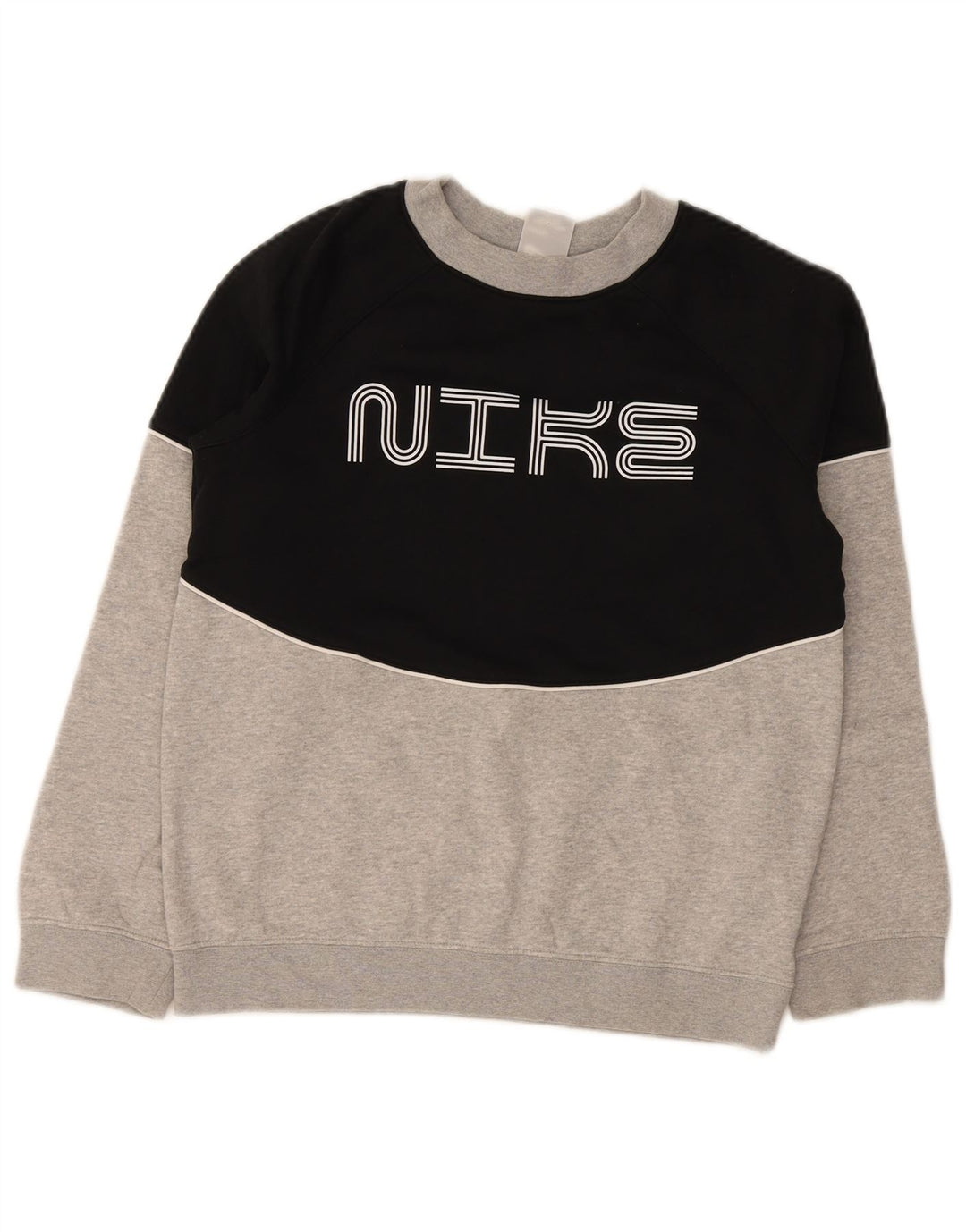 Nike Jungen-Sweatshirt mit Grafik, 12–13 Jahre, Größe L, Schwarz, Farbblock
