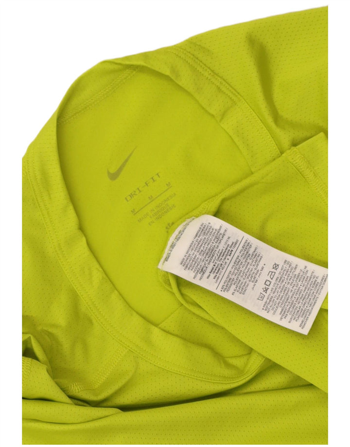 Nike Herren Dri Fit T-Shirt Top Mittelgrünes Polyester