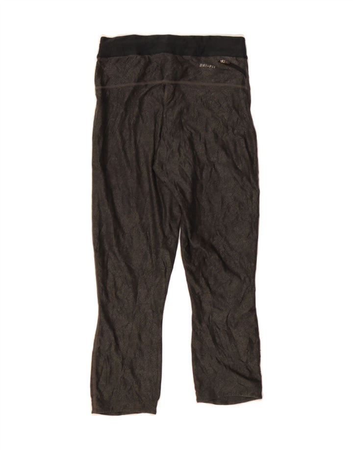 NIKE Womens Dri Fit Tracksuit Trousers UK 10 Small  Grey Flecked Polyester Vintage Nike and Second-Hand Nike from Messina Hembry 