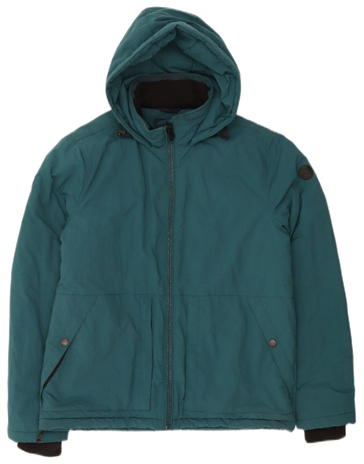 North Sails Herren-Jacke mit Kapuze, gepolstert, UK 38, mittelgrün, Polyamid