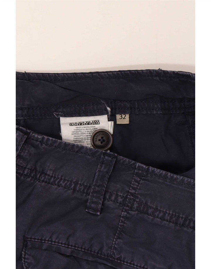 Napapijri Herren Cargoshorts Medium W32 Marineblau Baumwolle