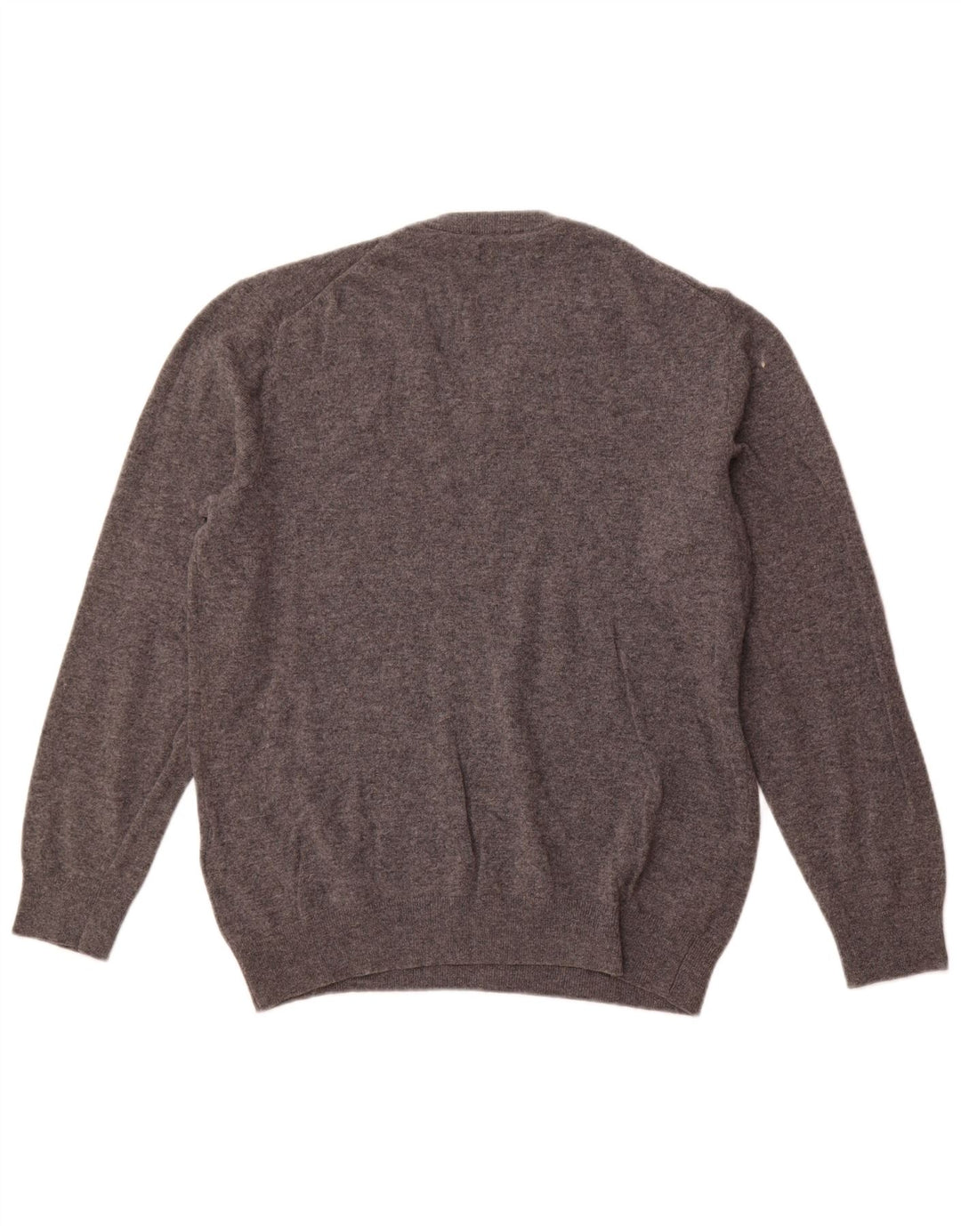 GANT Herren-Pullover mit V-Ausschnitt, 2XL, graue Lammwolle