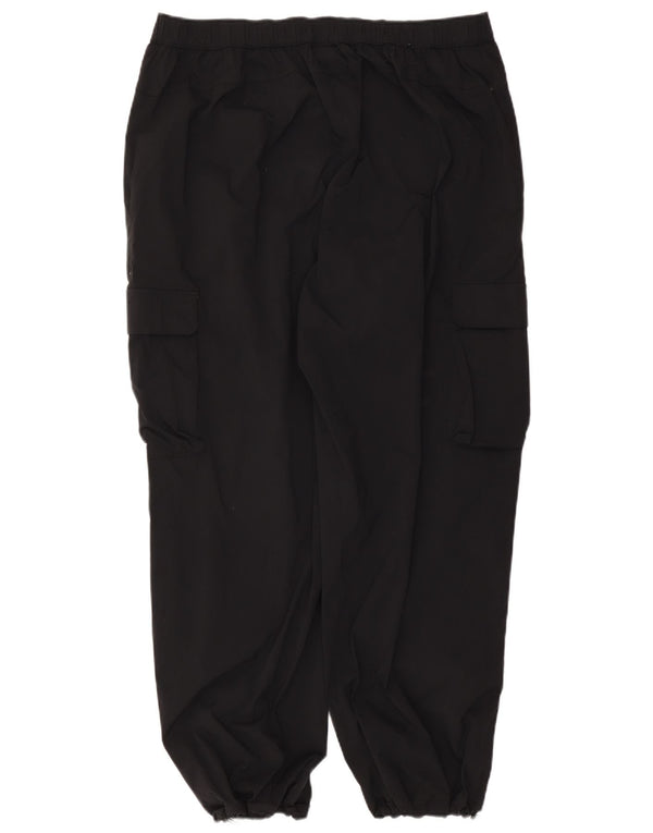 Ellesse Damen-Cargohose mit hoher Taille, UK 20, 2XL, W40, L29, Schwarz