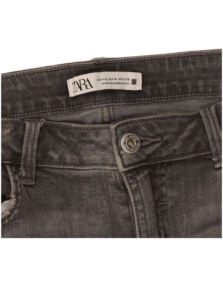 Zara Damen Slim Jeans EU 42 Large W32 L28 Grau