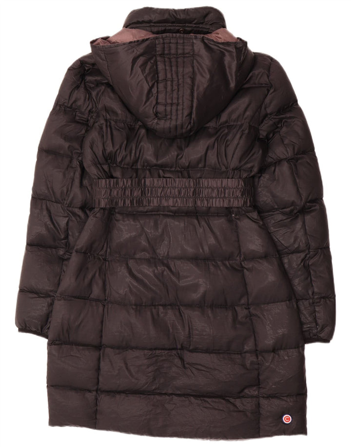 Colmar Womens Hooded Wattierter Mantel UK 14 Medium Schwarz