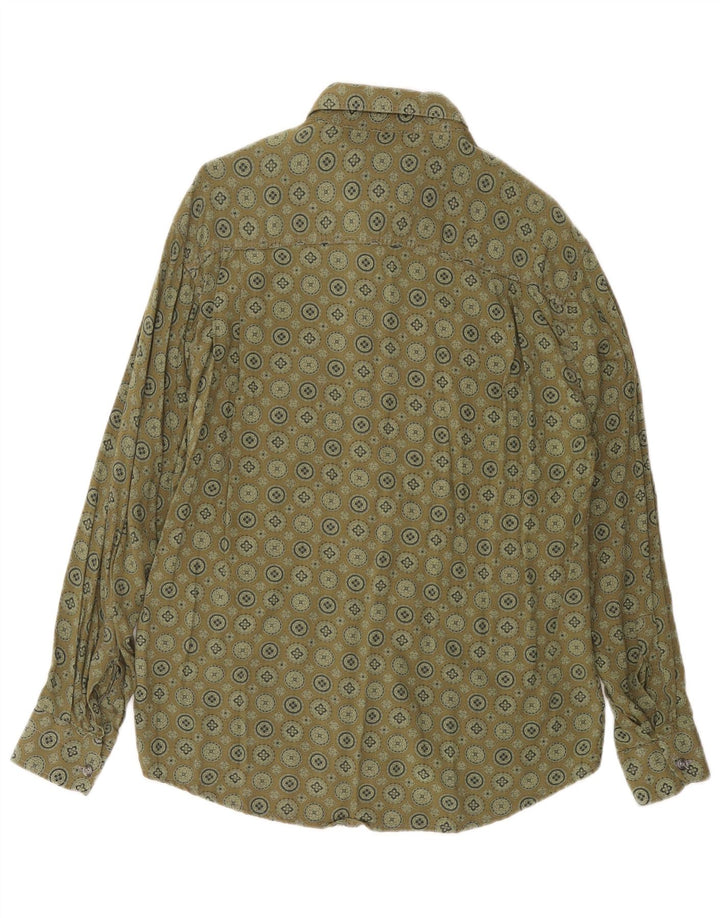 AZZURRA Herrenhemd Medium Khaki Geometrisch