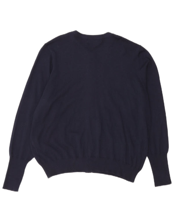 Marks & Spencer Damen-Cardigan-Pullover UK 20 2XL Marineblaue Viskose