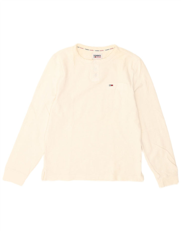 Tommy Hilfiger Herren Top Langarm XS Weiß