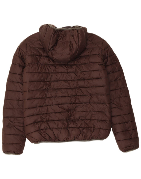 Invicta Herren Kapuzenjacke, wendbar, gepolstert, UK 36, Größe S, braun, Polyester