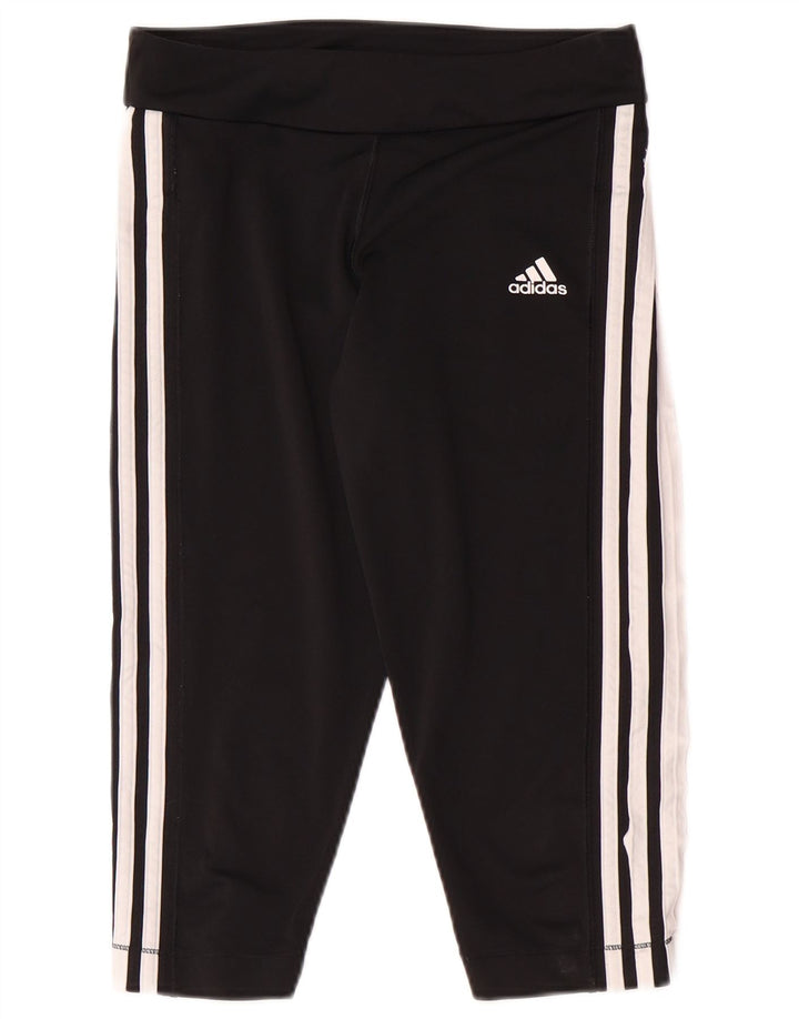 ADIDAS Girls Climacool Capri Leggings 13-14 Years  Black