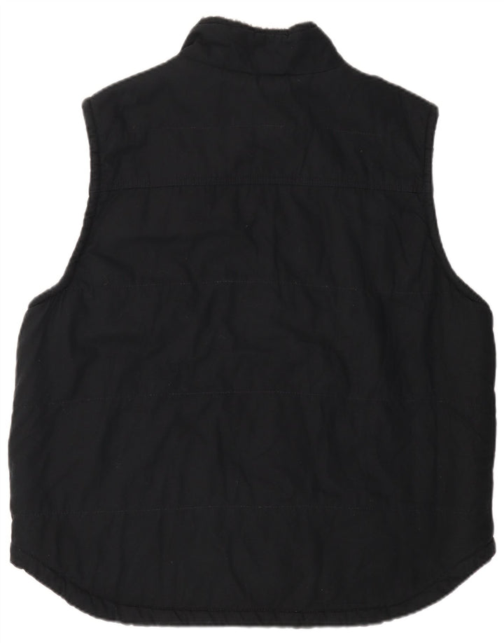 LEE Herren-Utility-Gilet UK 40 Large aus schwarzer Baumwolle