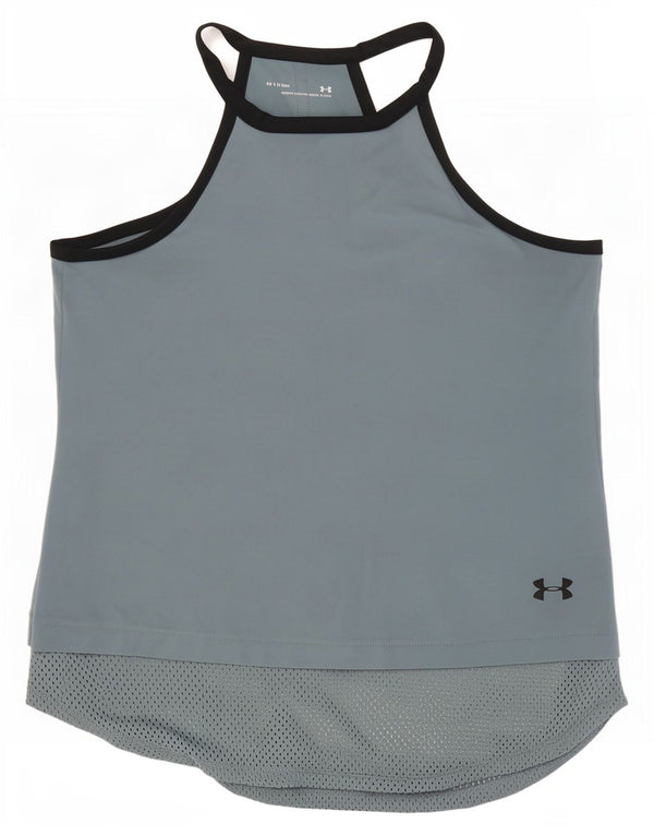 Under Armour Damen Heat Gear Graphic Weste Top UK 12 Mittelgrau