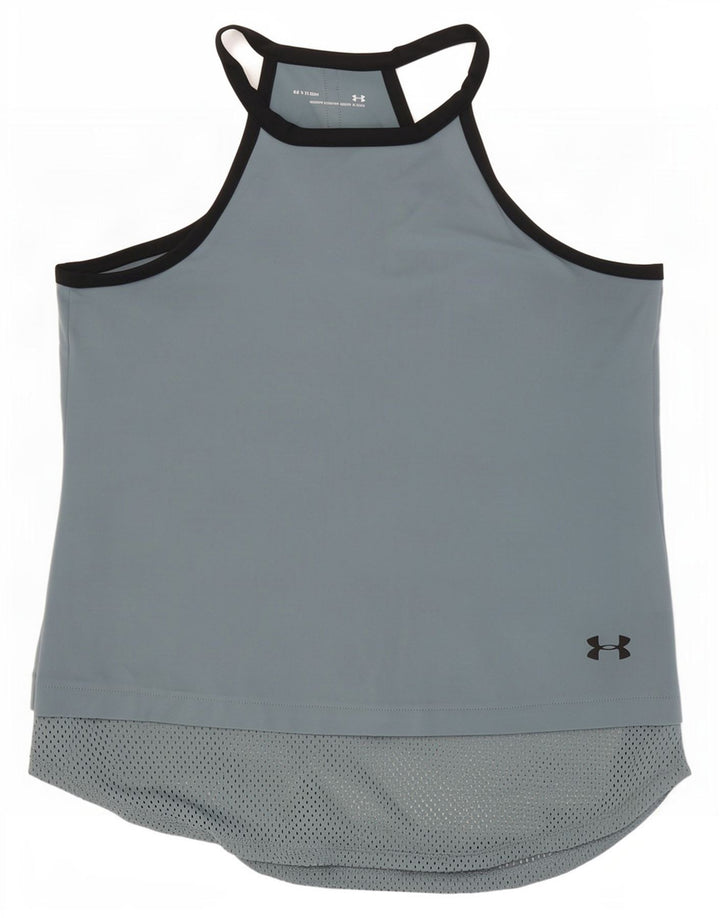 Under Armour Damen Heat Gear Graphic Weste Top UK 12 Mittelgrau