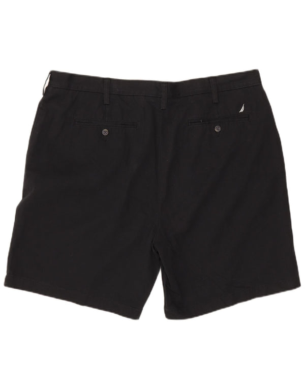 NAUTICA Herren Chinoshorts W40 XL Schwarz Baumwolle