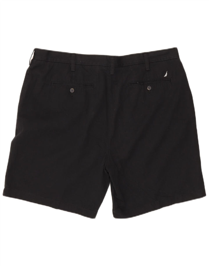 NAUTICA Herren Chinoshorts W40 XL Schwarz Baumwolle